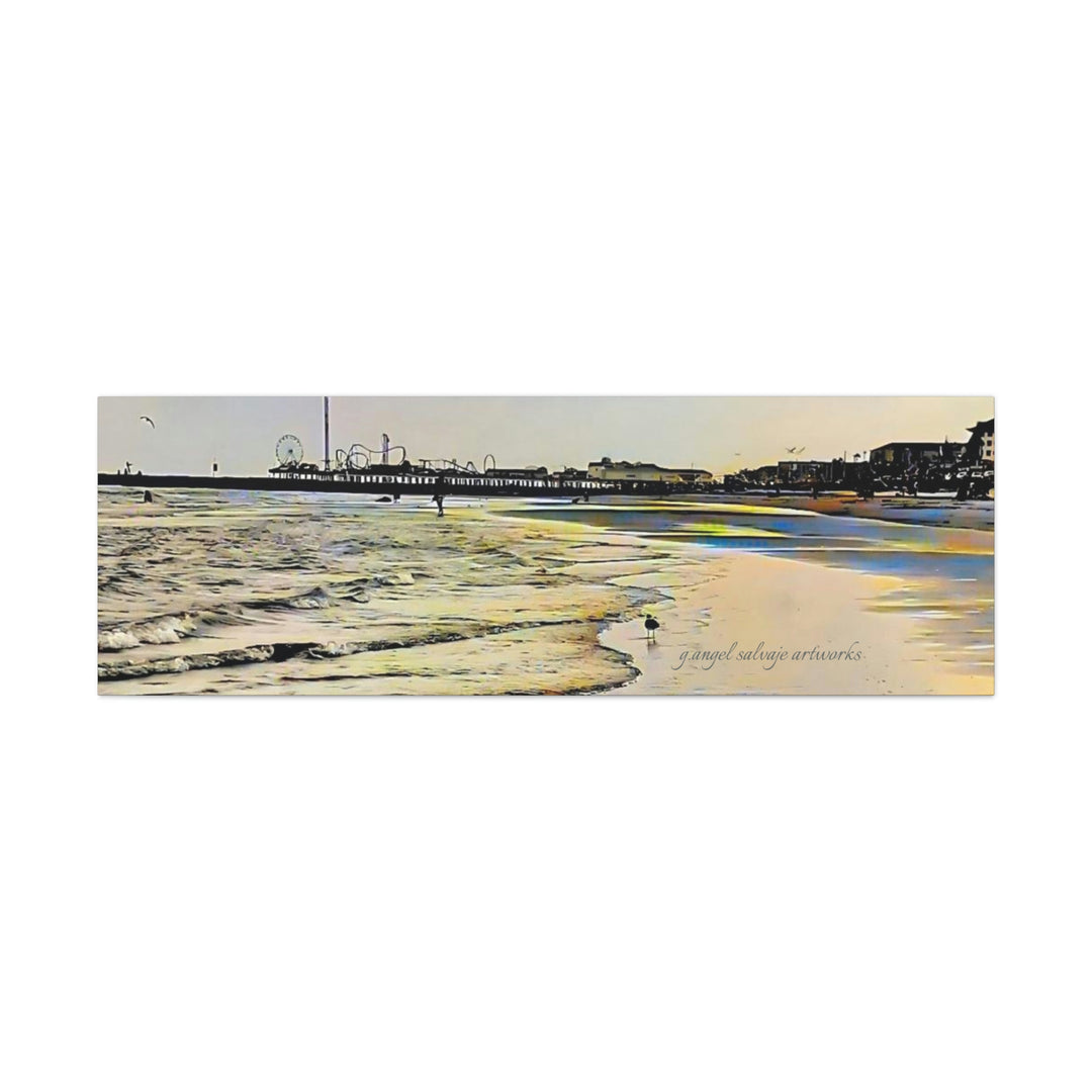 Galveston Strut Landscape Canvas Gallery Wraps