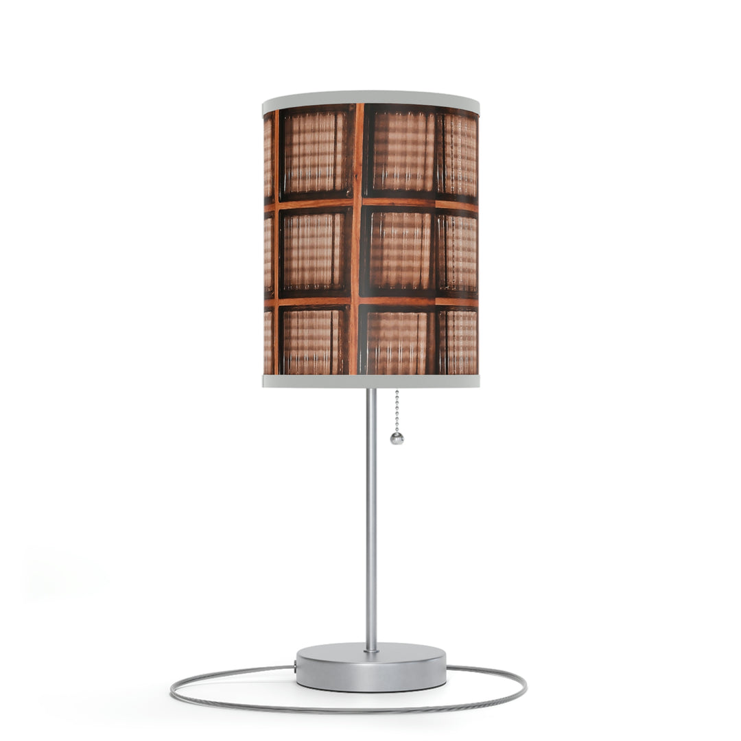 Wood and Glass design Lamp on a Stand, US|CA plug