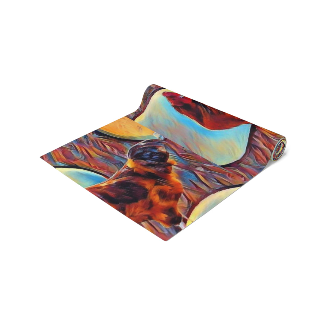 Junior Cock Table Runner (Cotton, Poly)
