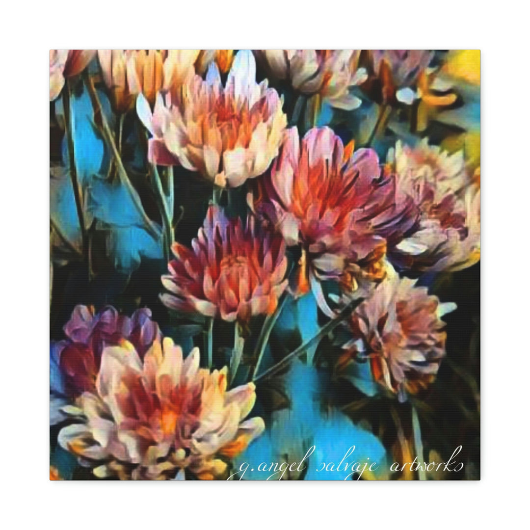Corinthian Mums Canvas Gallery Wraps
