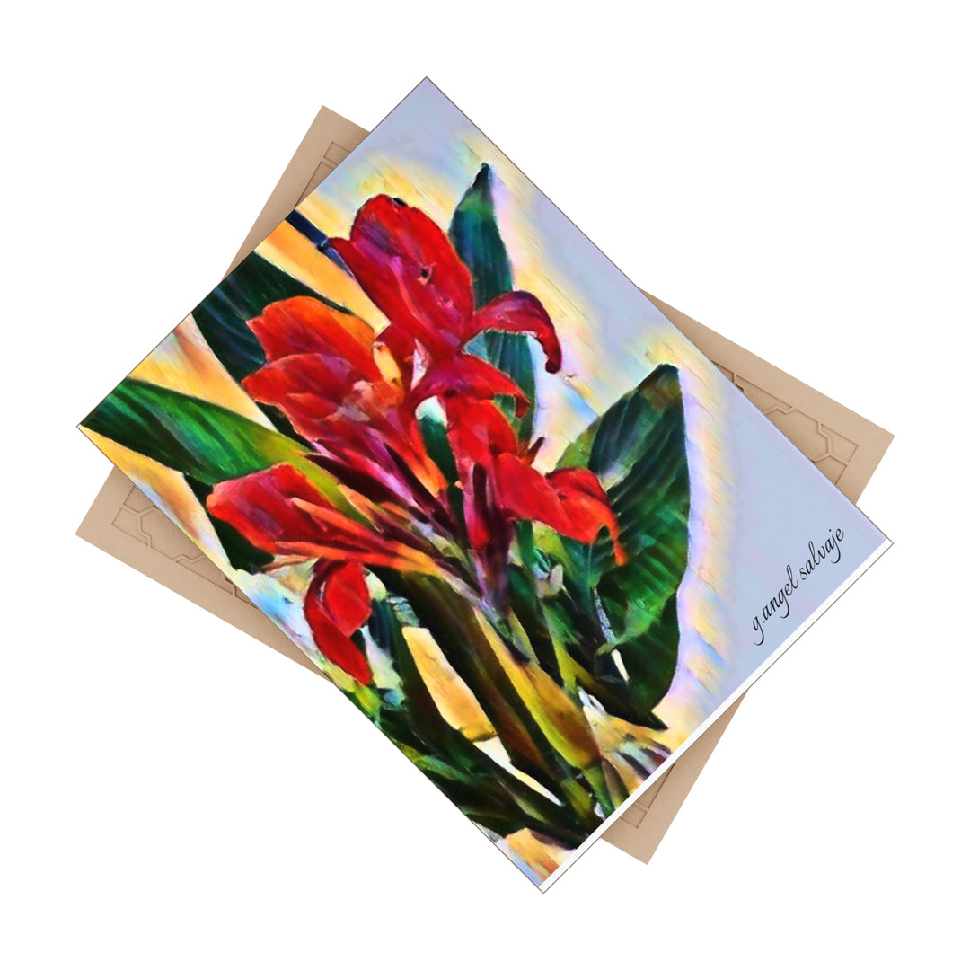 Texas Cannas Ceramic Photo Tile