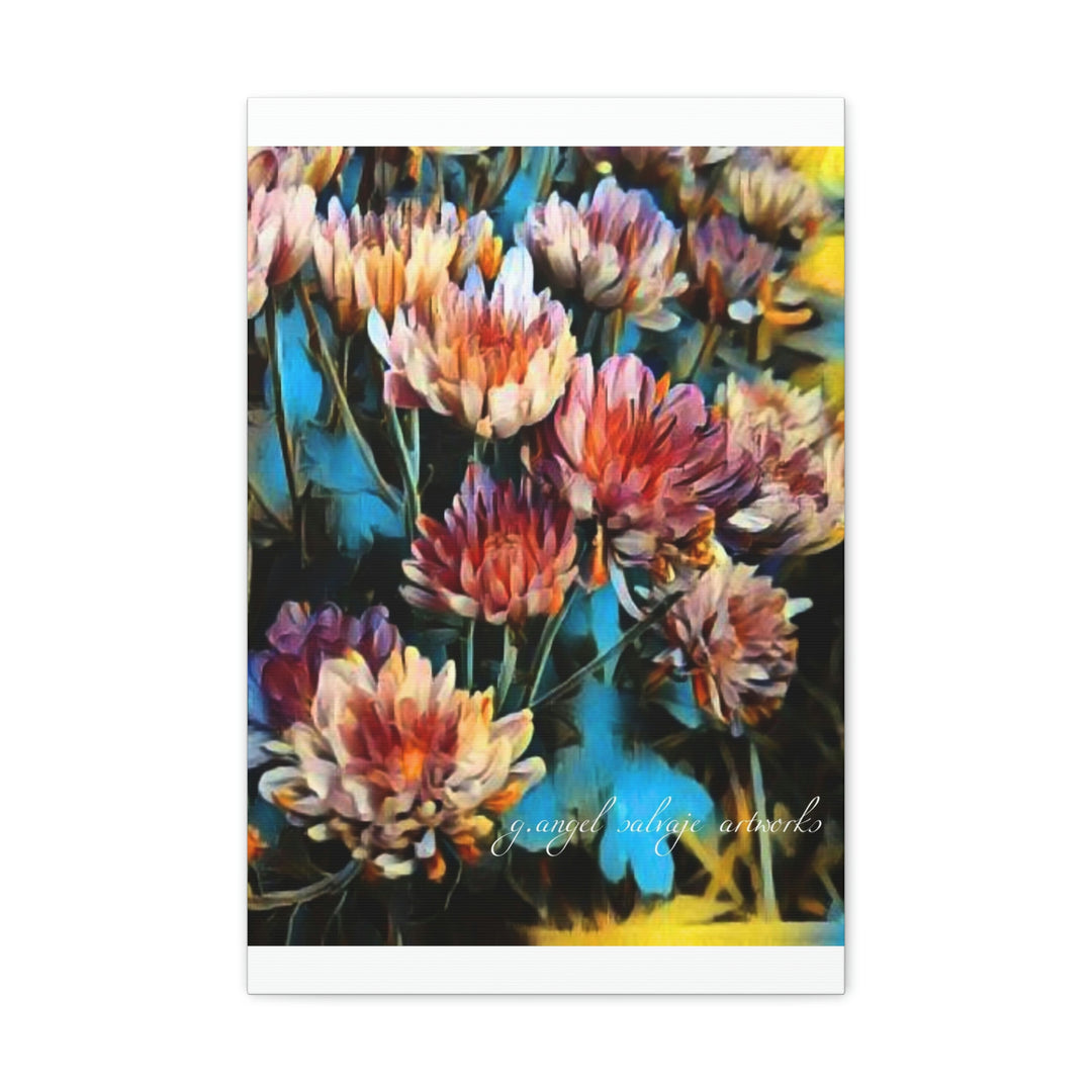 Corinthian Mums Canvas Gallery Wraps