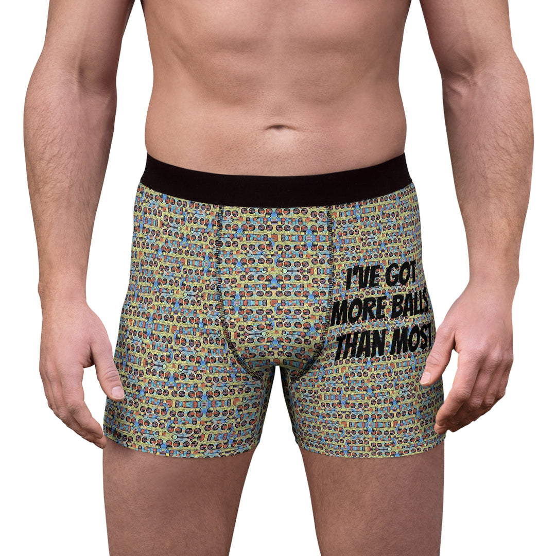 More Ballz Men's Boxer Briefs (AOP)
