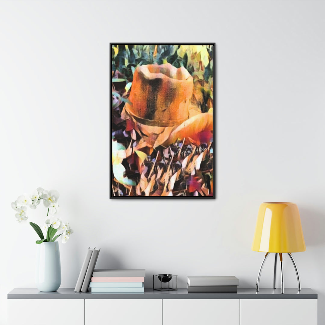 A Man's Hat Gallery Canvas Wraps, Vertical Frame