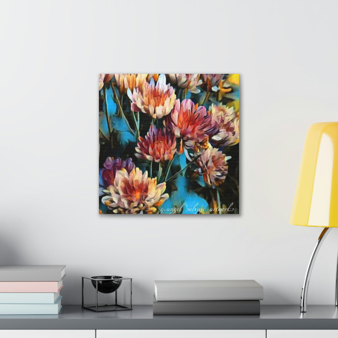Corinthian Mums Canvas Gallery Wraps