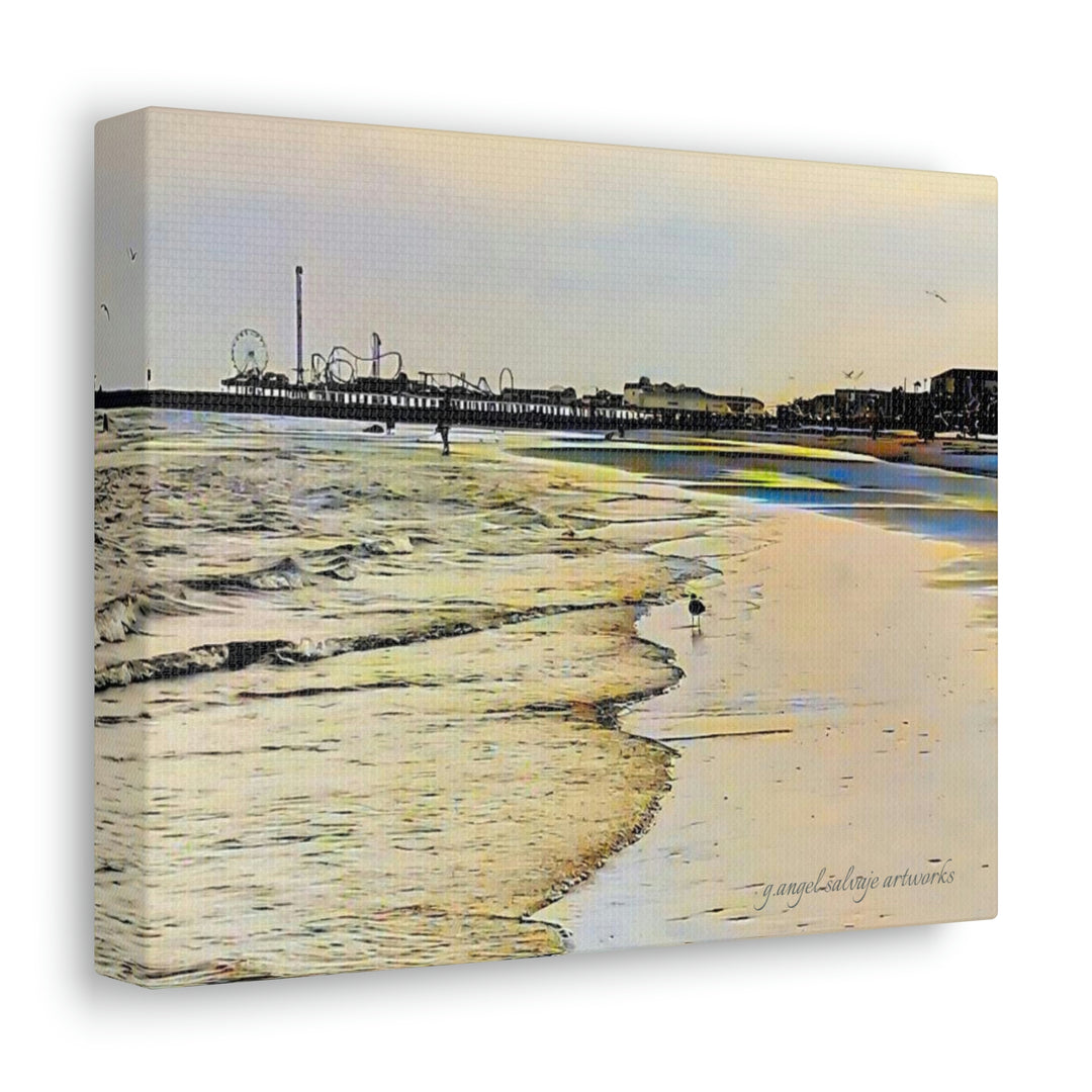 Galveston Strut Landscape Canvas Gallery Wraps