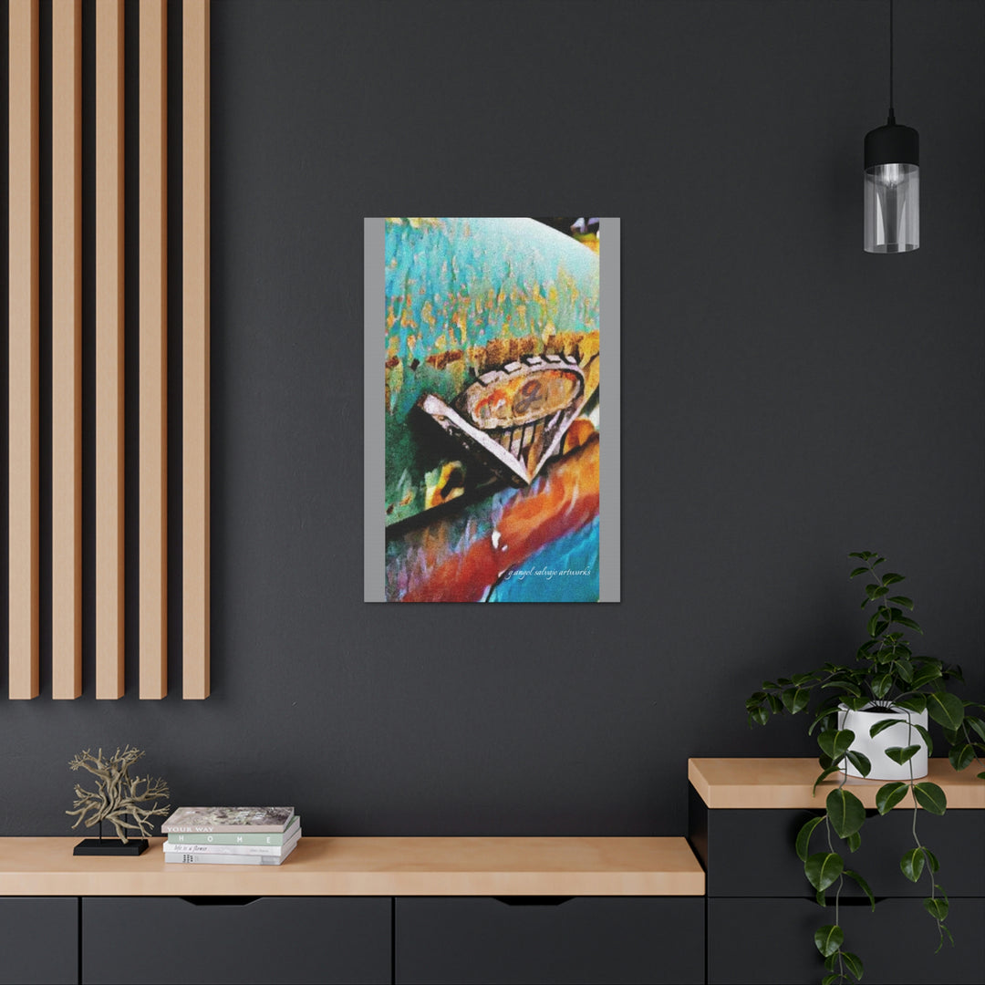g's '63 V6 emblem on Canvas Gallery Wraps