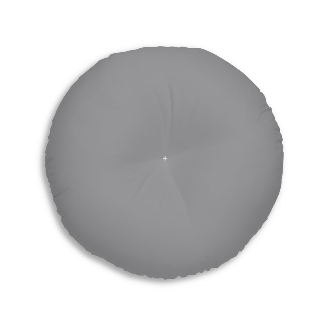 Cat Lover Tufted Floor Pillow, Round