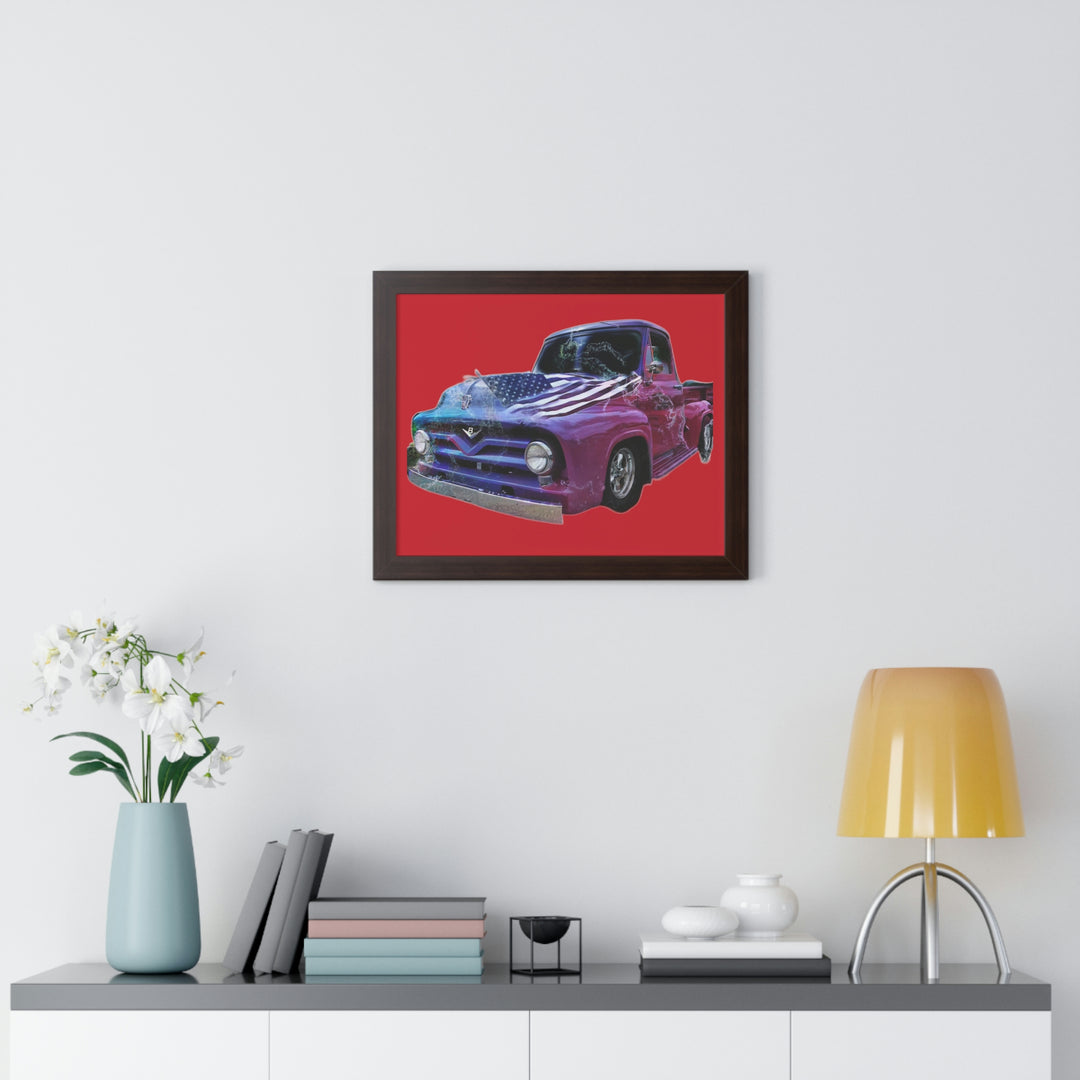 1956 Ford Truck Framed Horizontal Poster