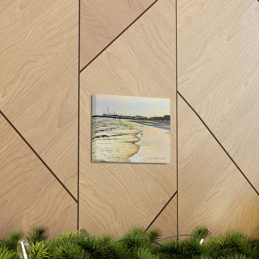 Galveston Strut Landscape Canvas Gallery Wraps