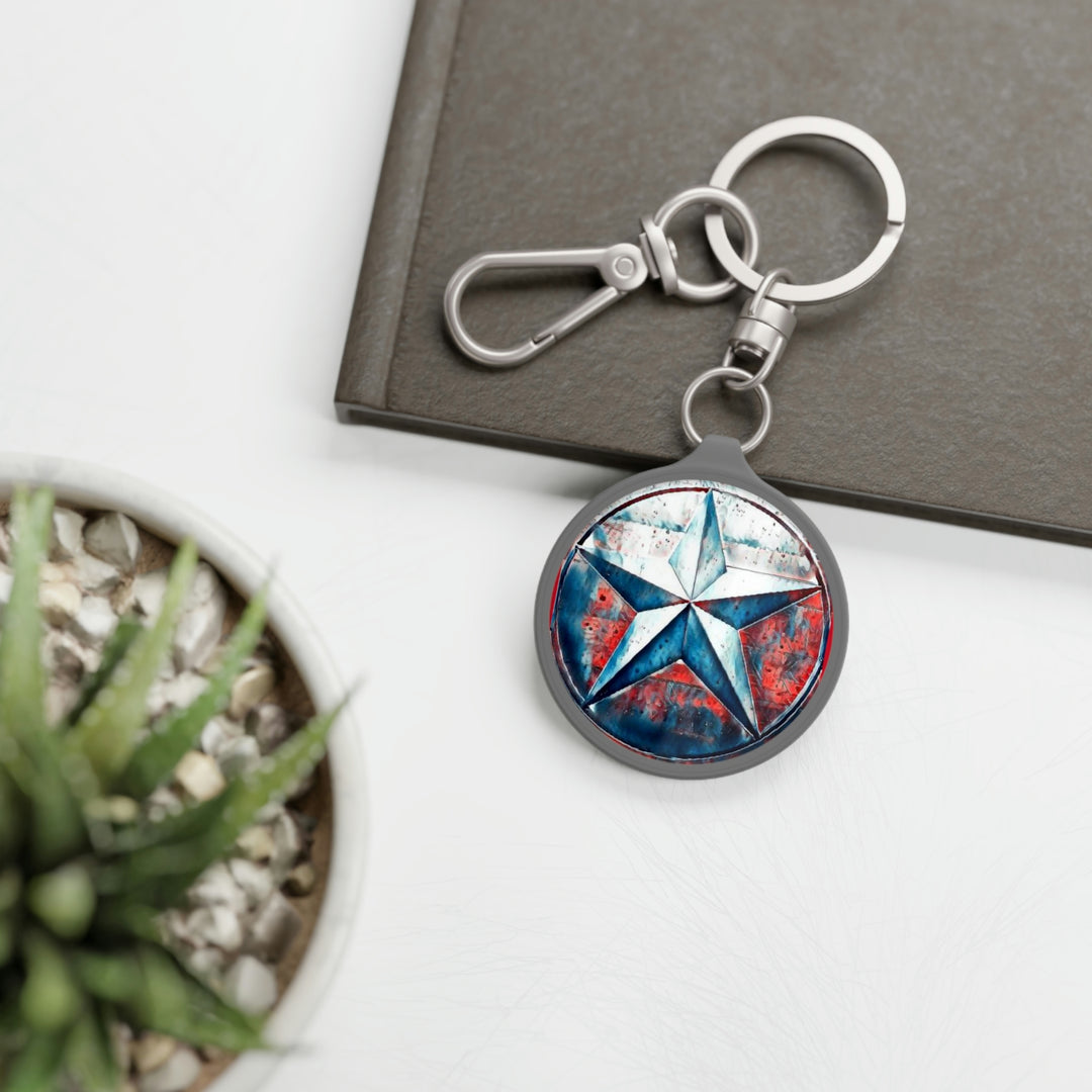 Texas Star Keyring Tag