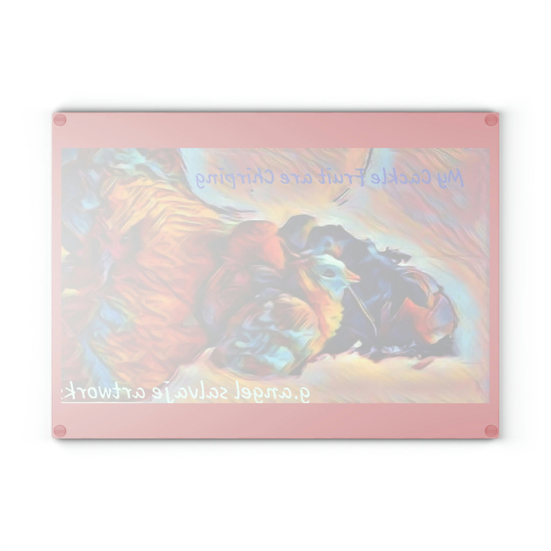 Cackle Fruit on the Hoof Glass Cutting Board