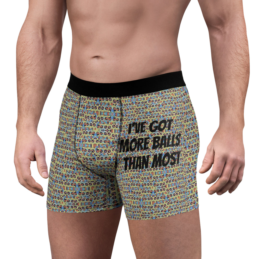More Ballz Men's Boxer Briefs (AOP)