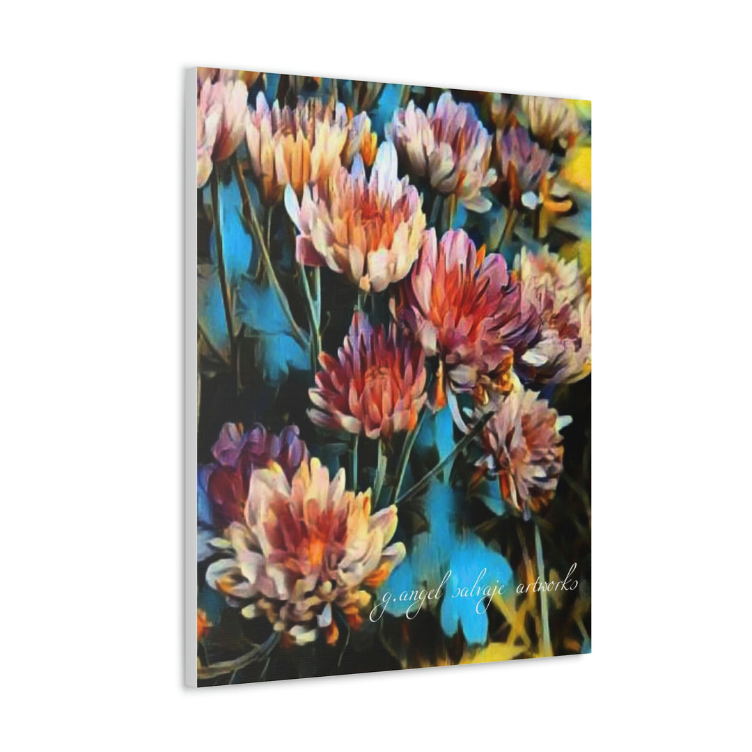 Corinthian Mums Canvas Gallery Wraps
