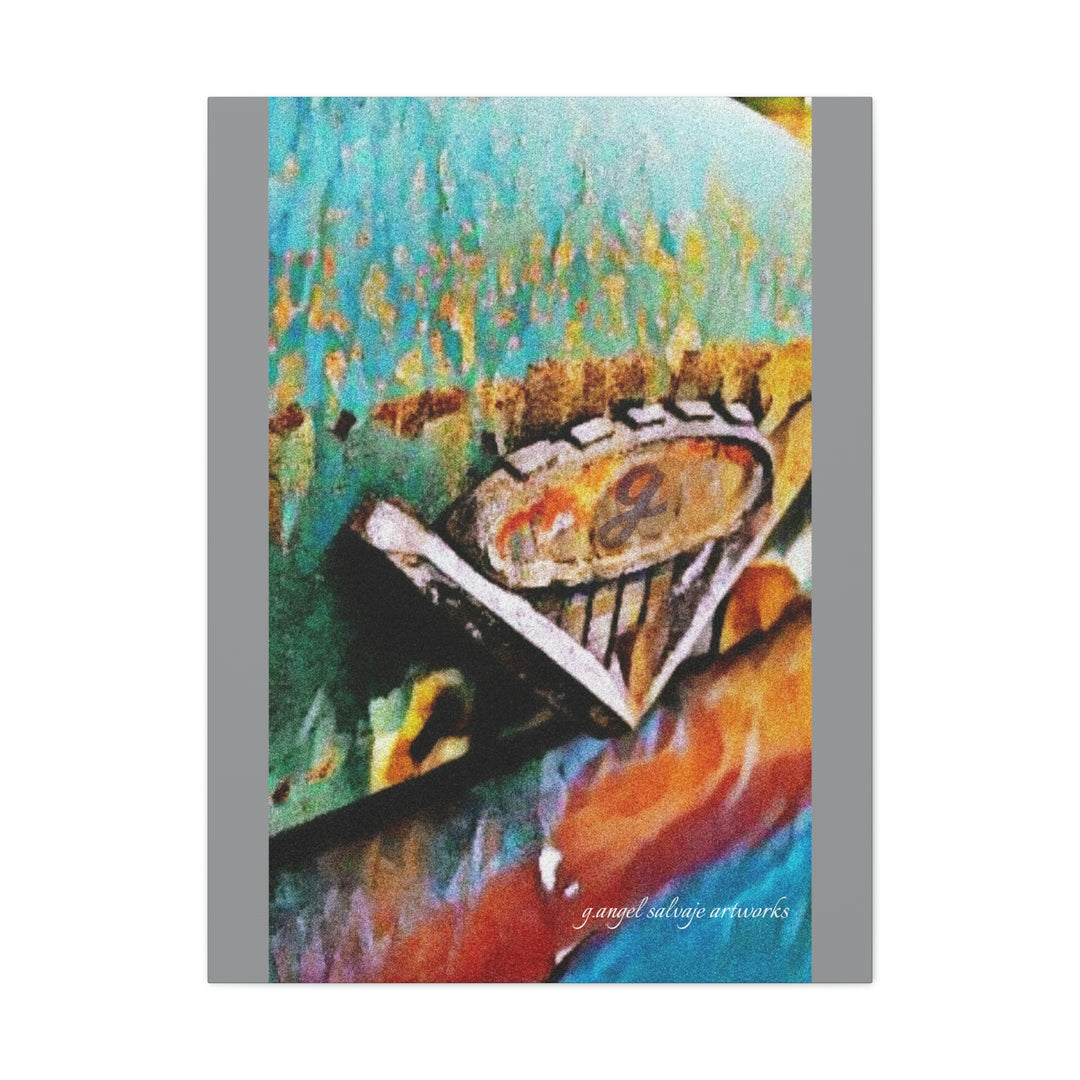 g's '63 V6 emblem on Canvas Gallery Wraps