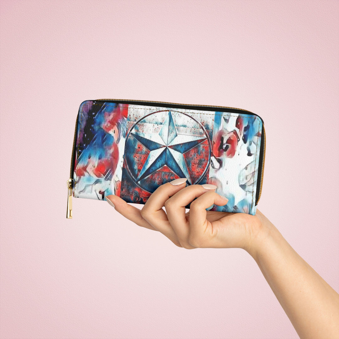 Texas Star Zipper Wallet