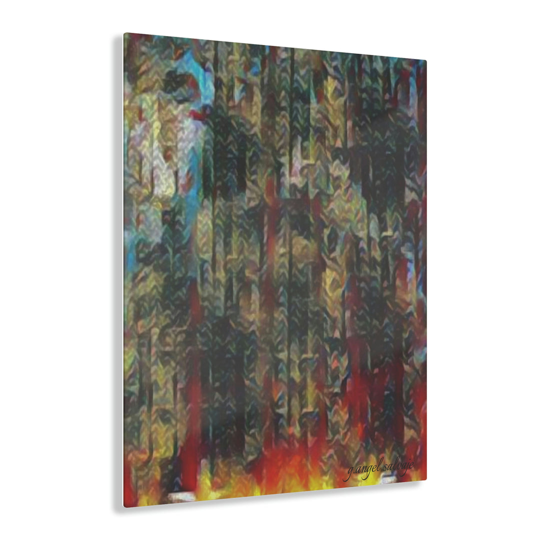 Your Light Pierces the Chaos in the air Acrylic Prints