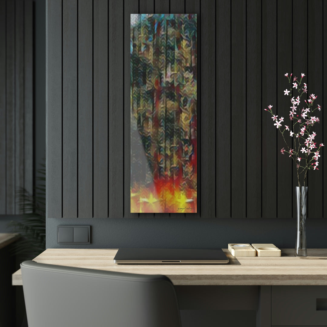 Your Light Pierces the Chaos in the air Acrylic Prints
