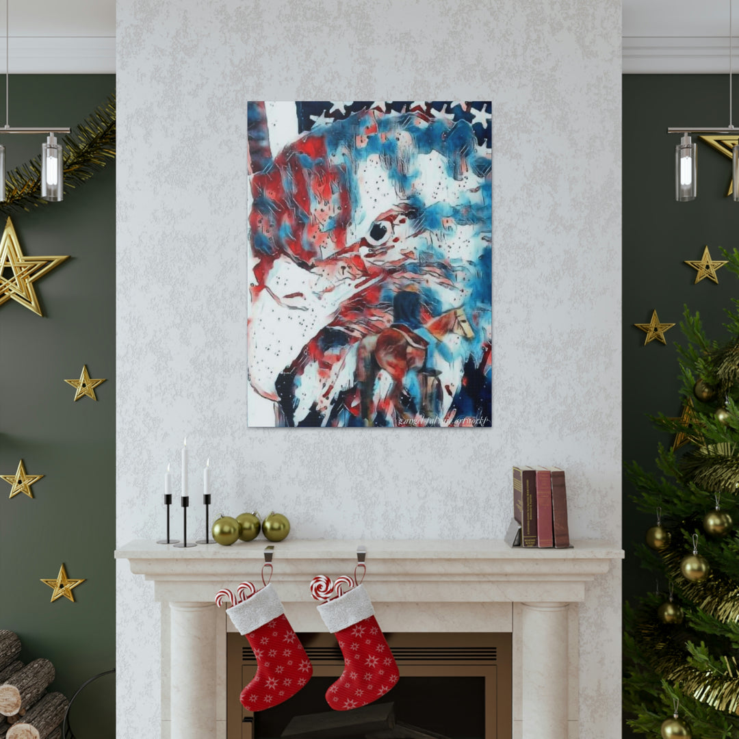 America Strong and Free Canvas Gallery Wraps