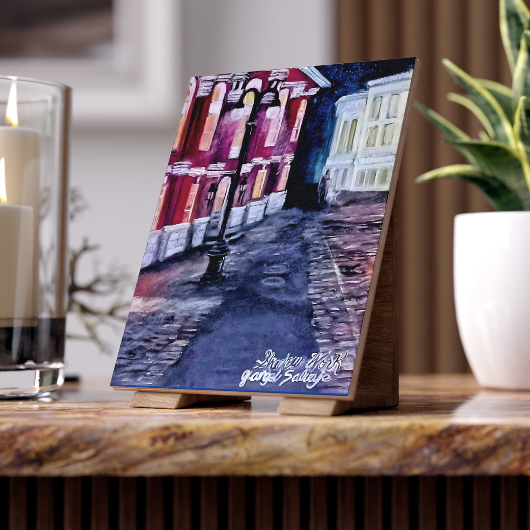 Shadow Work Ceramic Photo Tile