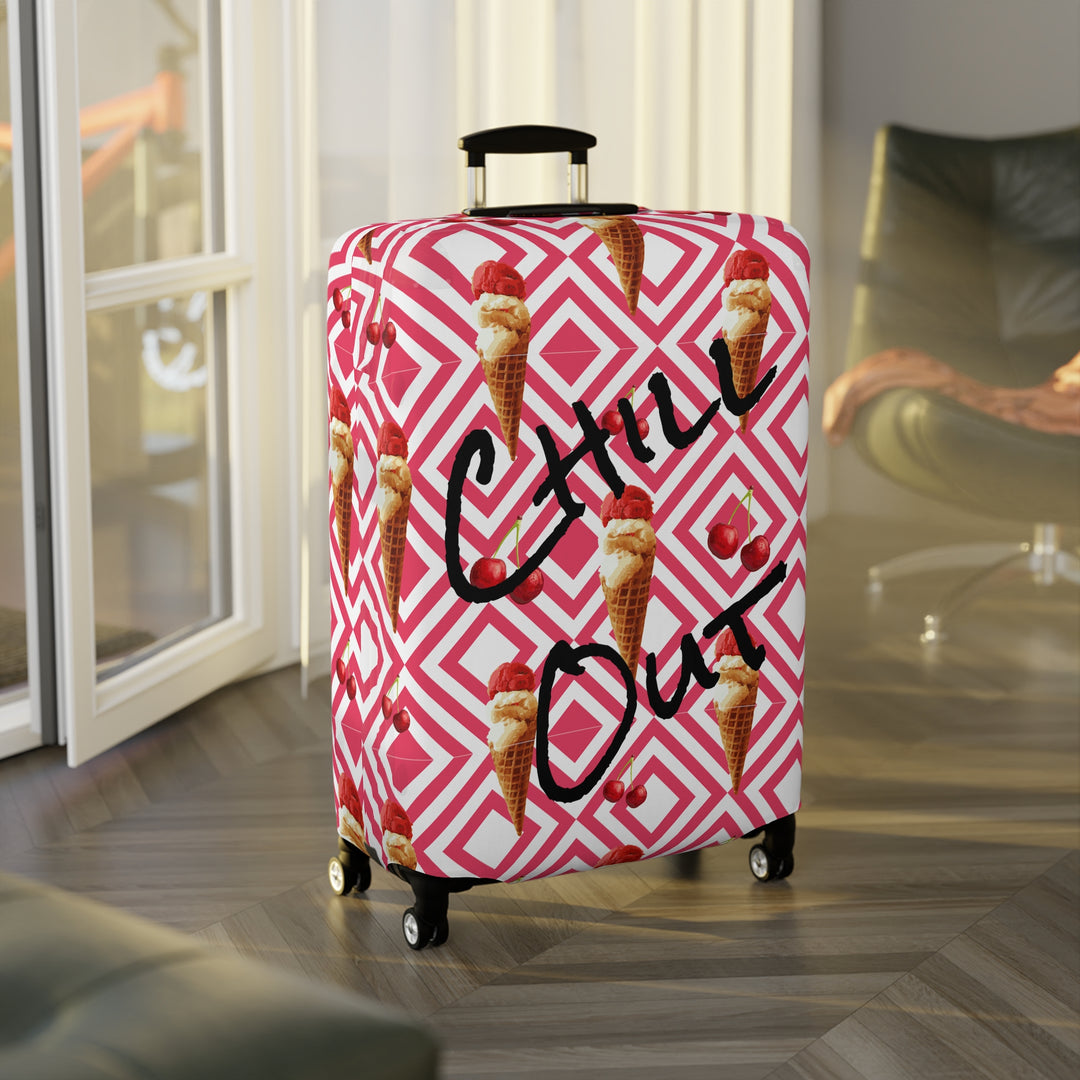 Chill Out , Cool Ice Cream Crowd Luggage Cover
