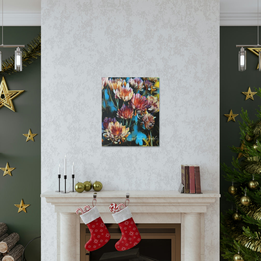 Corinthian Mums Canvas Gallery Wraps