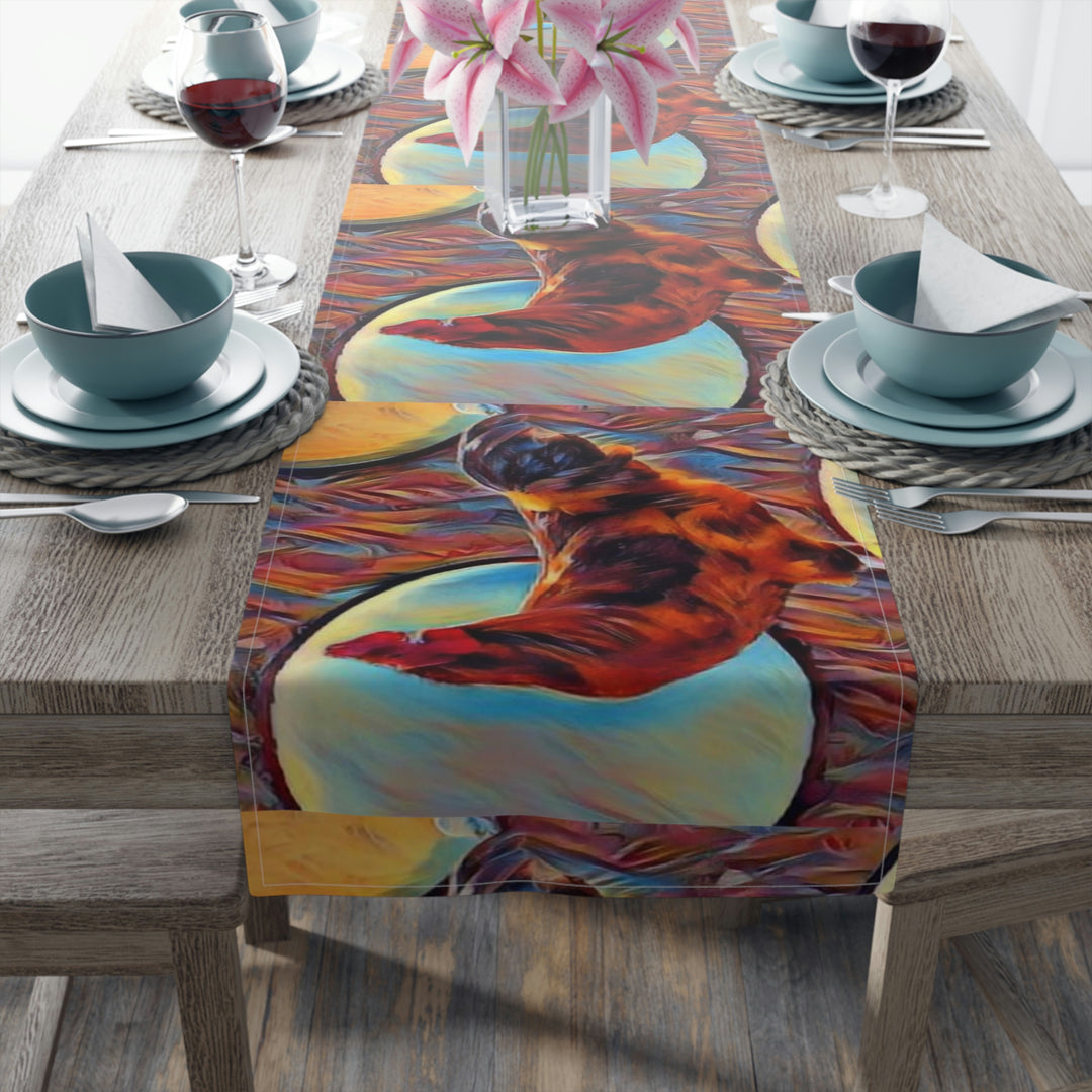 Junior Cock Table Runner (Cotton, Poly)