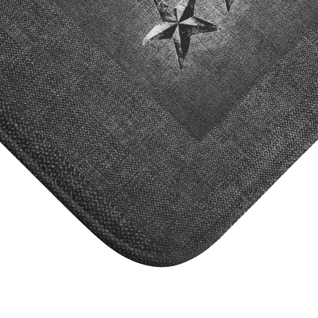 Triple Star in Dark Grey Bath Mat