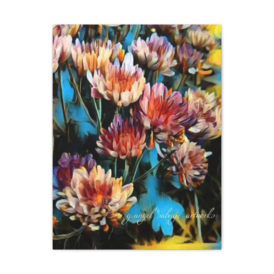 Corinthian Mums Canvas Gallery Wraps