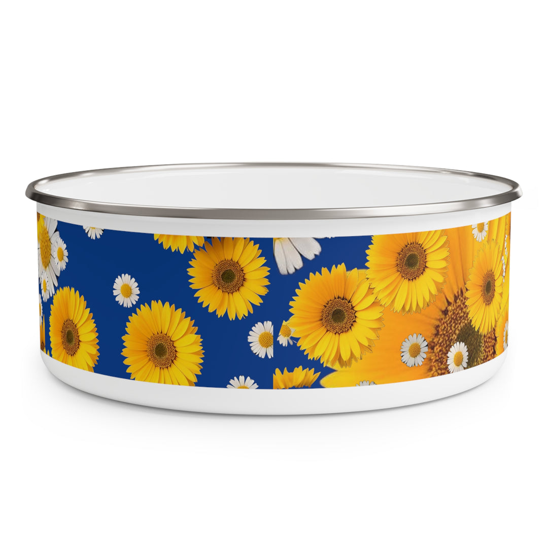 Blue and Yellow Fleury Enamel Bowl