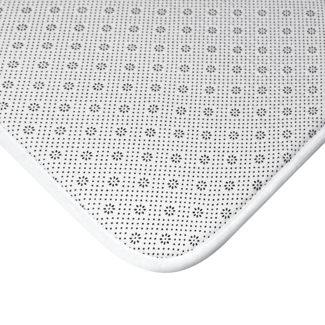 Weeping Cowgirl on Grey Bath Mat