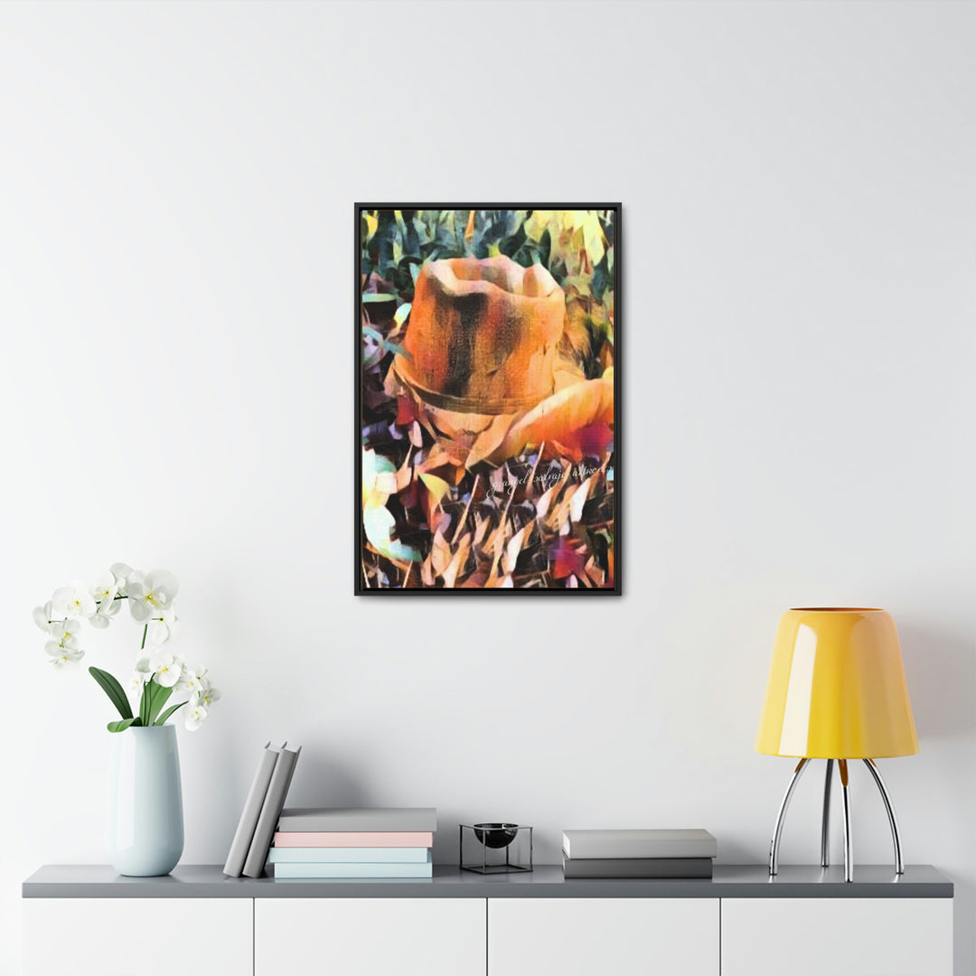 A Man's Hat Gallery Canvas Wraps, Vertical Frame