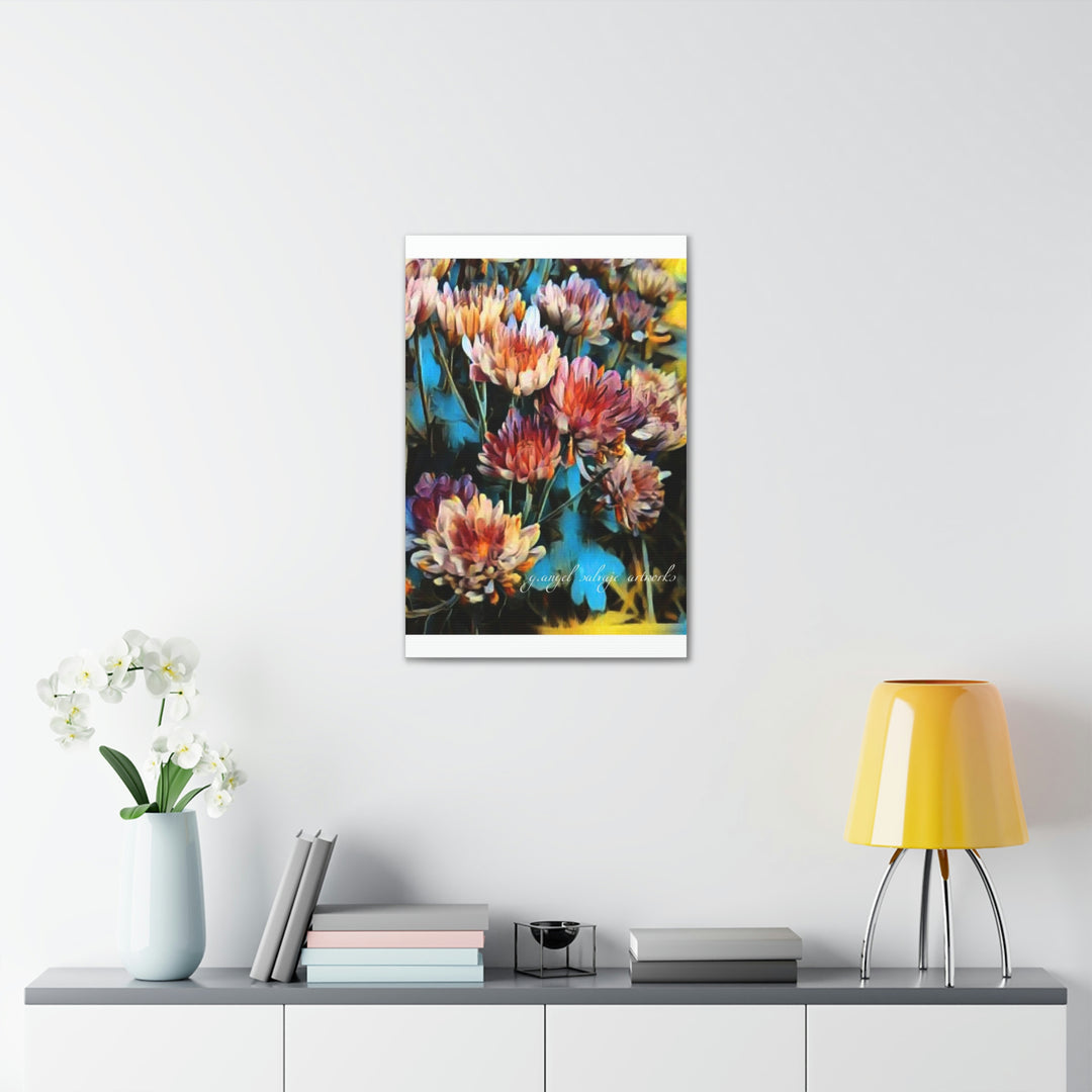 Corinthian Mums Canvas Gallery Wraps