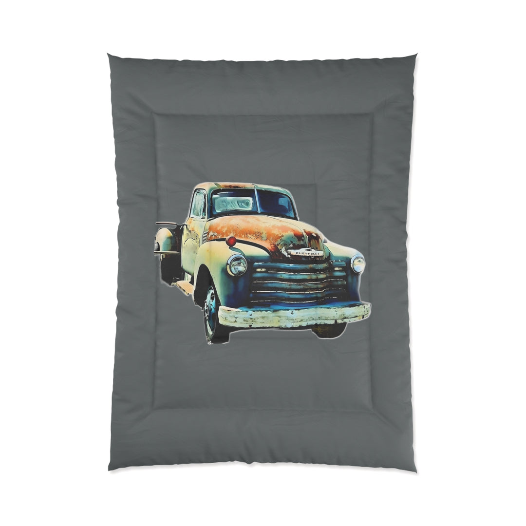1953 Antique Truck Original Dark Grey Comforter