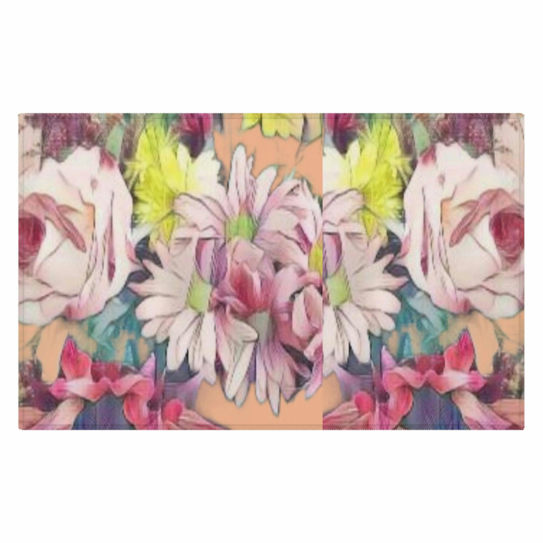 Floral in coral Dornier Rug