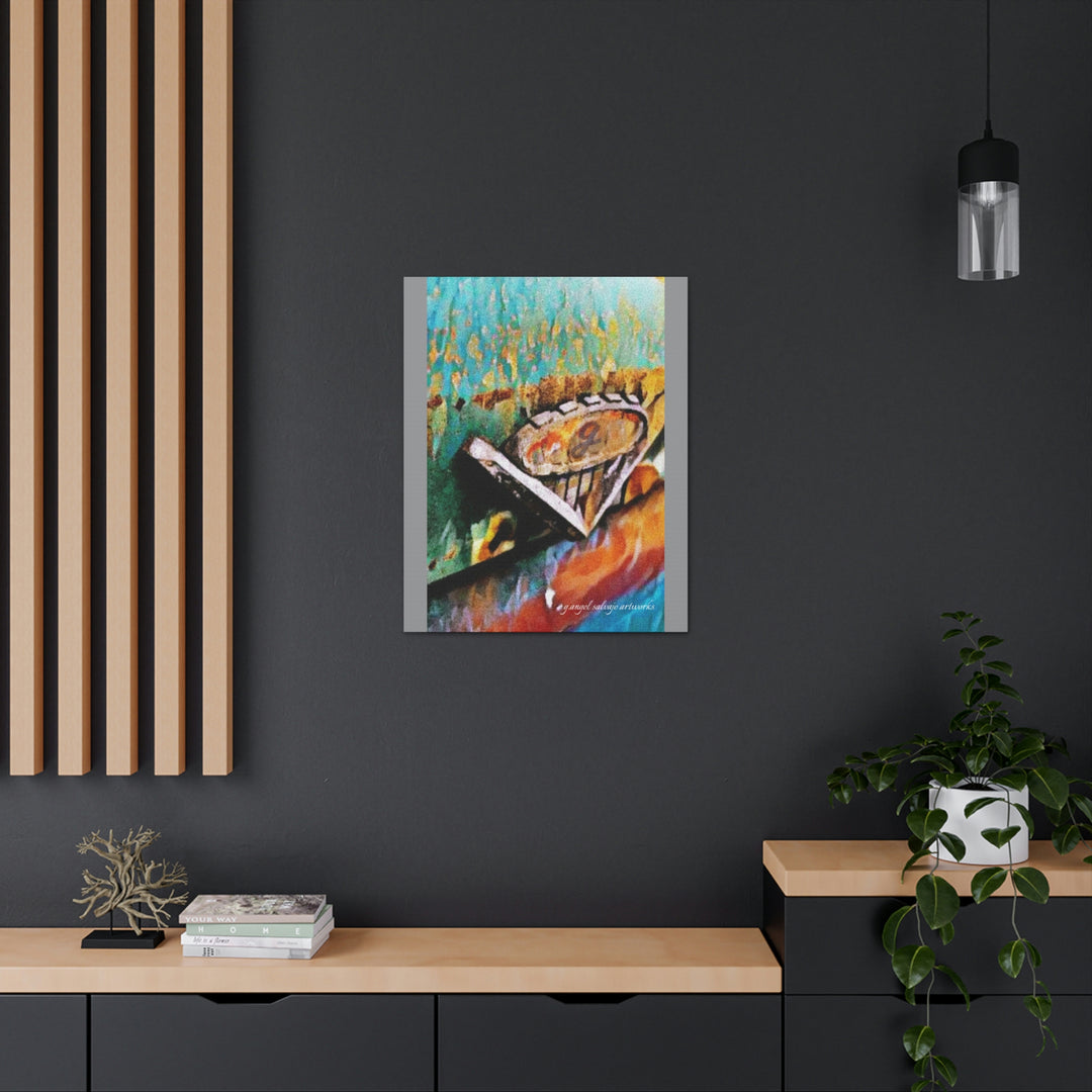 g's '63 V6 emblem on Canvas Gallery Wraps