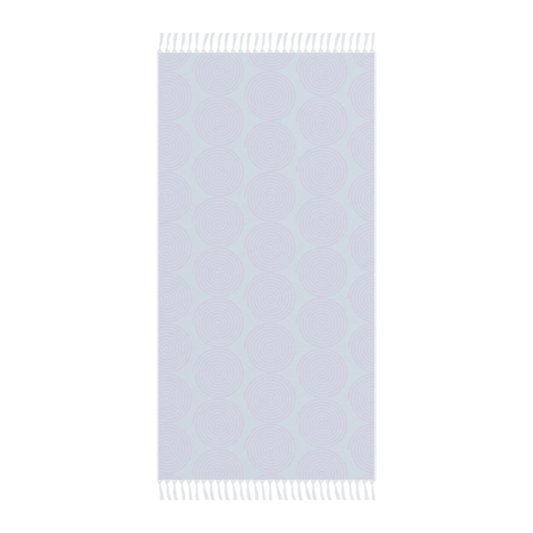 Purple on Blue Boho Beach Cloth