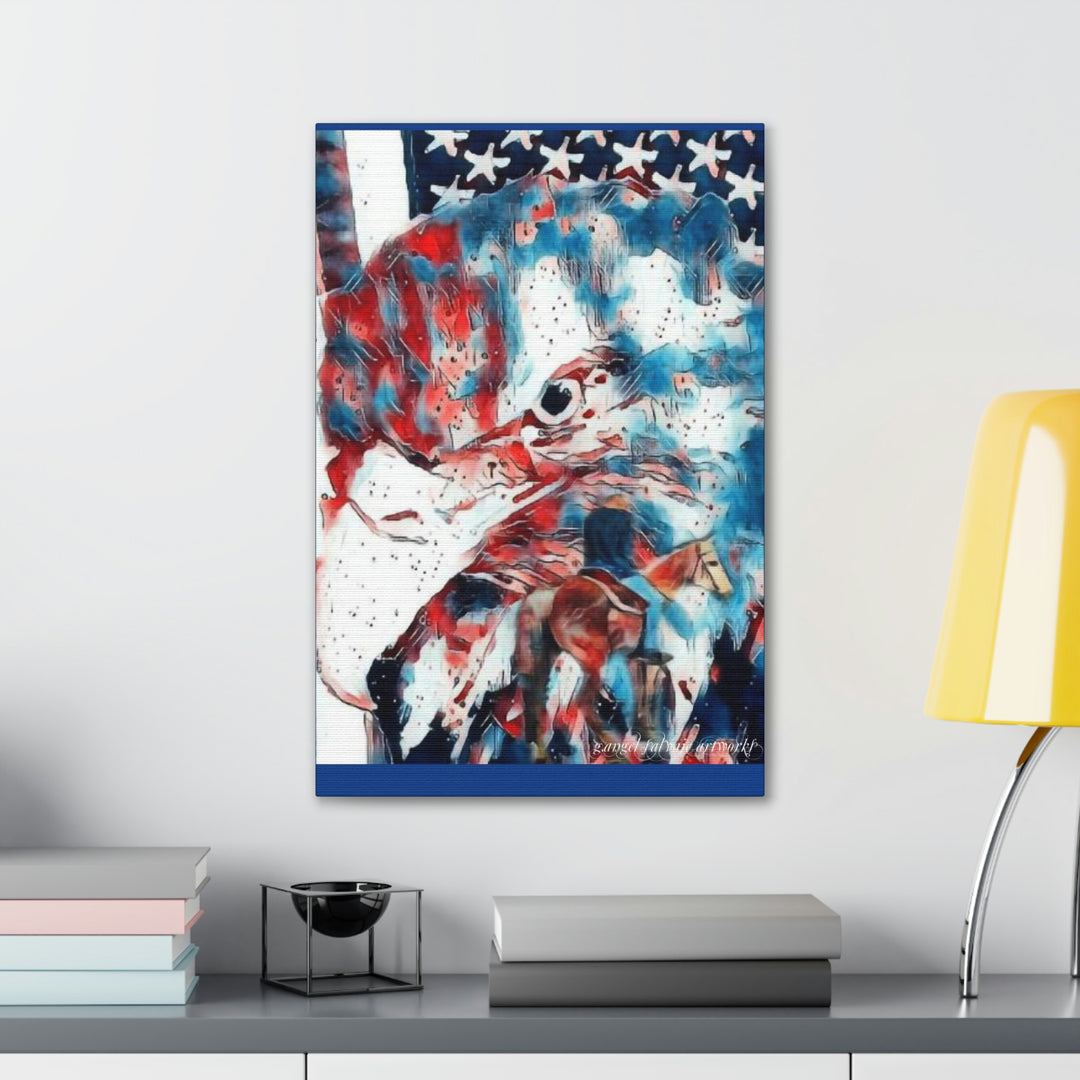 America Strong and Free Canvas Gallery Wraps