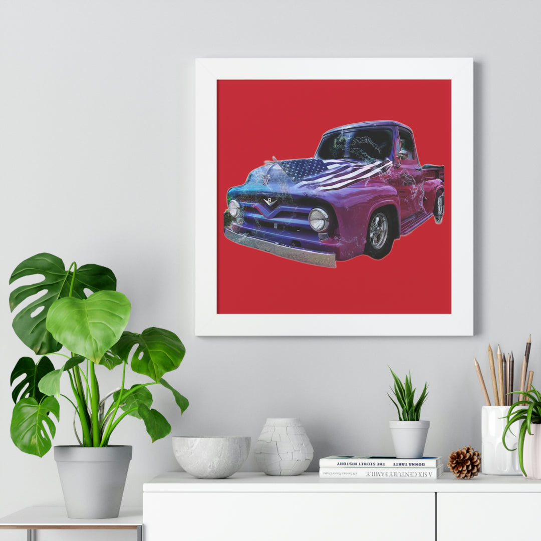 1956 Ford Truck Framed Horizontal Poster