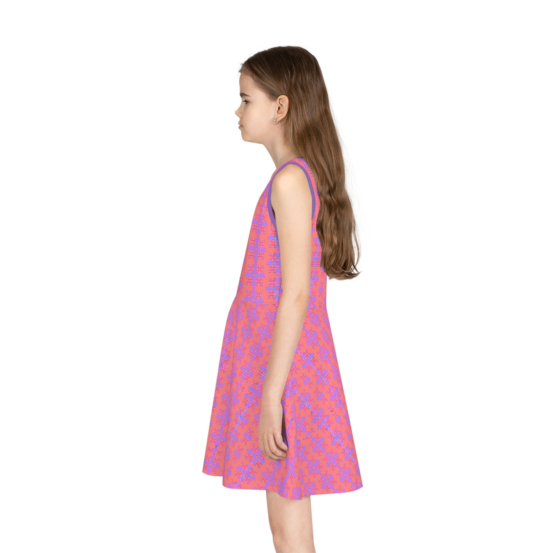 Pink qnd Purple Girls' Sleeveless Sundress (AOP)