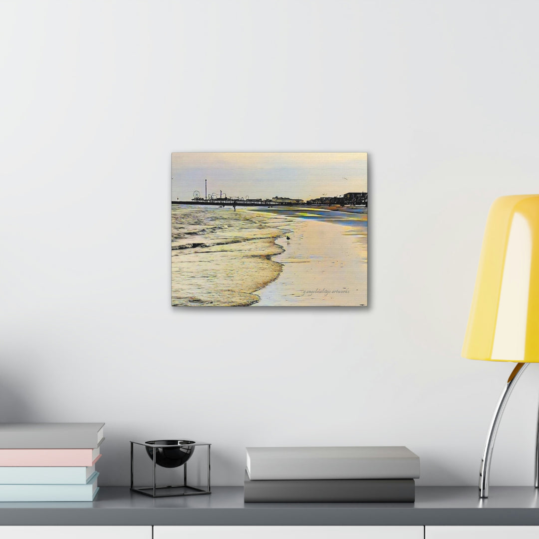 Galveston Strut Landscape Canvas Gallery Wraps