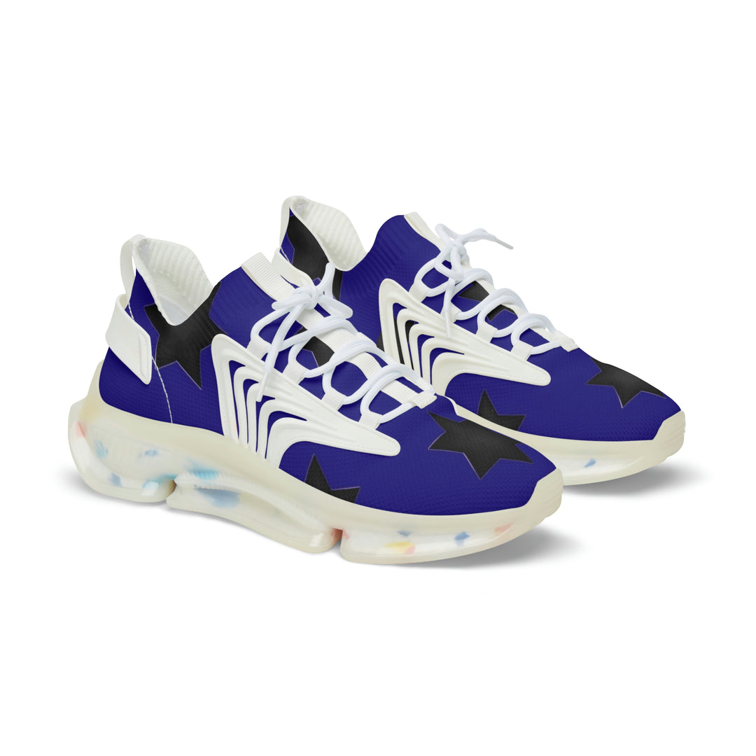 Gatlin'sBlue w/black stars Mesh Sneakers