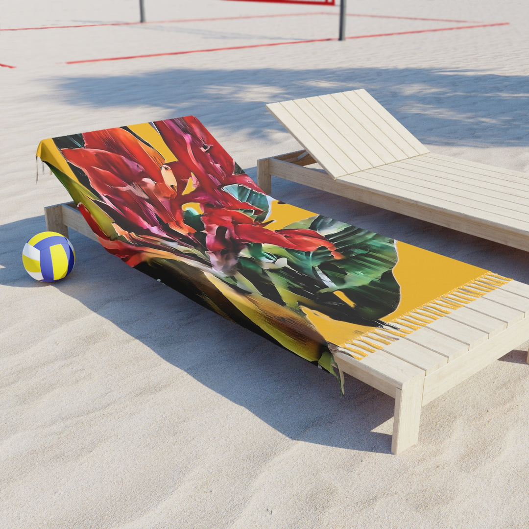Texas Cannas Boho Beach Cloth