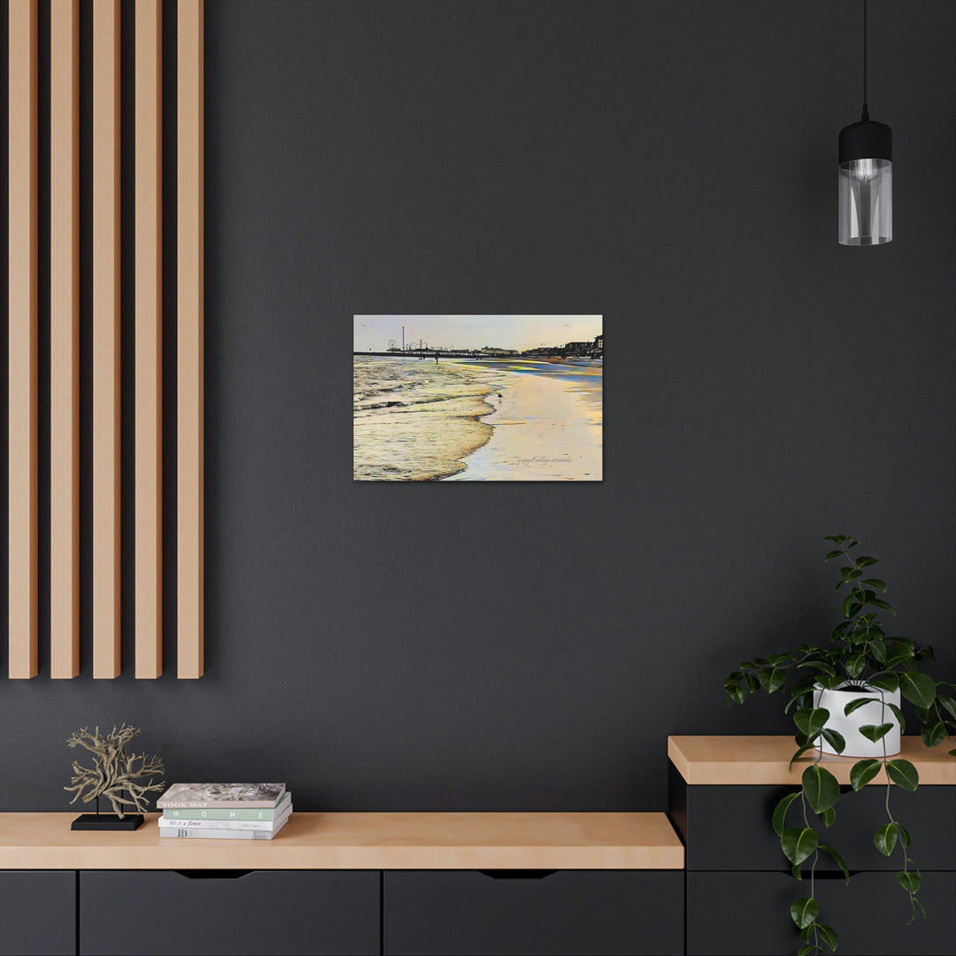 Galveston Strut Landscape Canvas Gallery Wraps