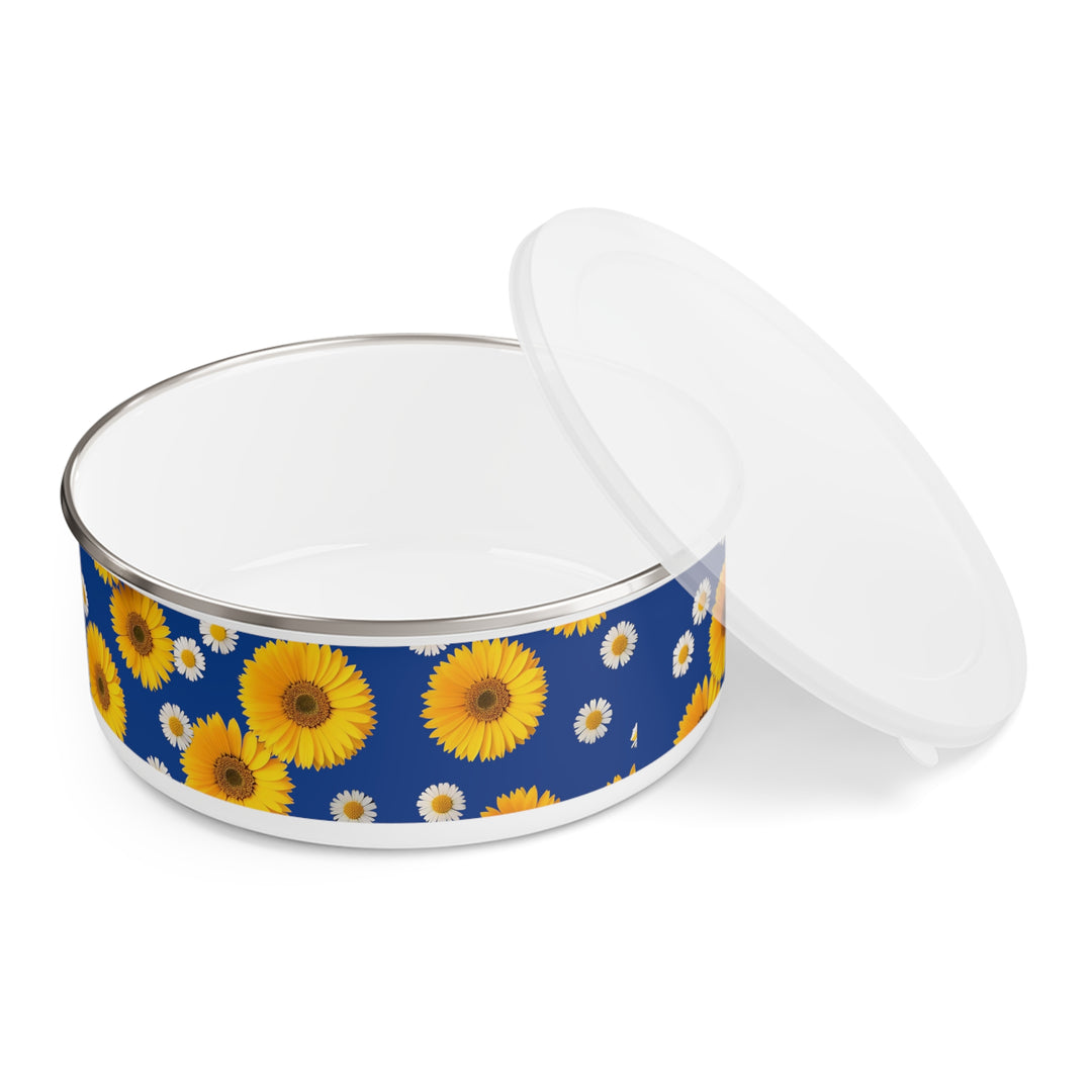 Blue and Yellow Fleury Enamel Bowl