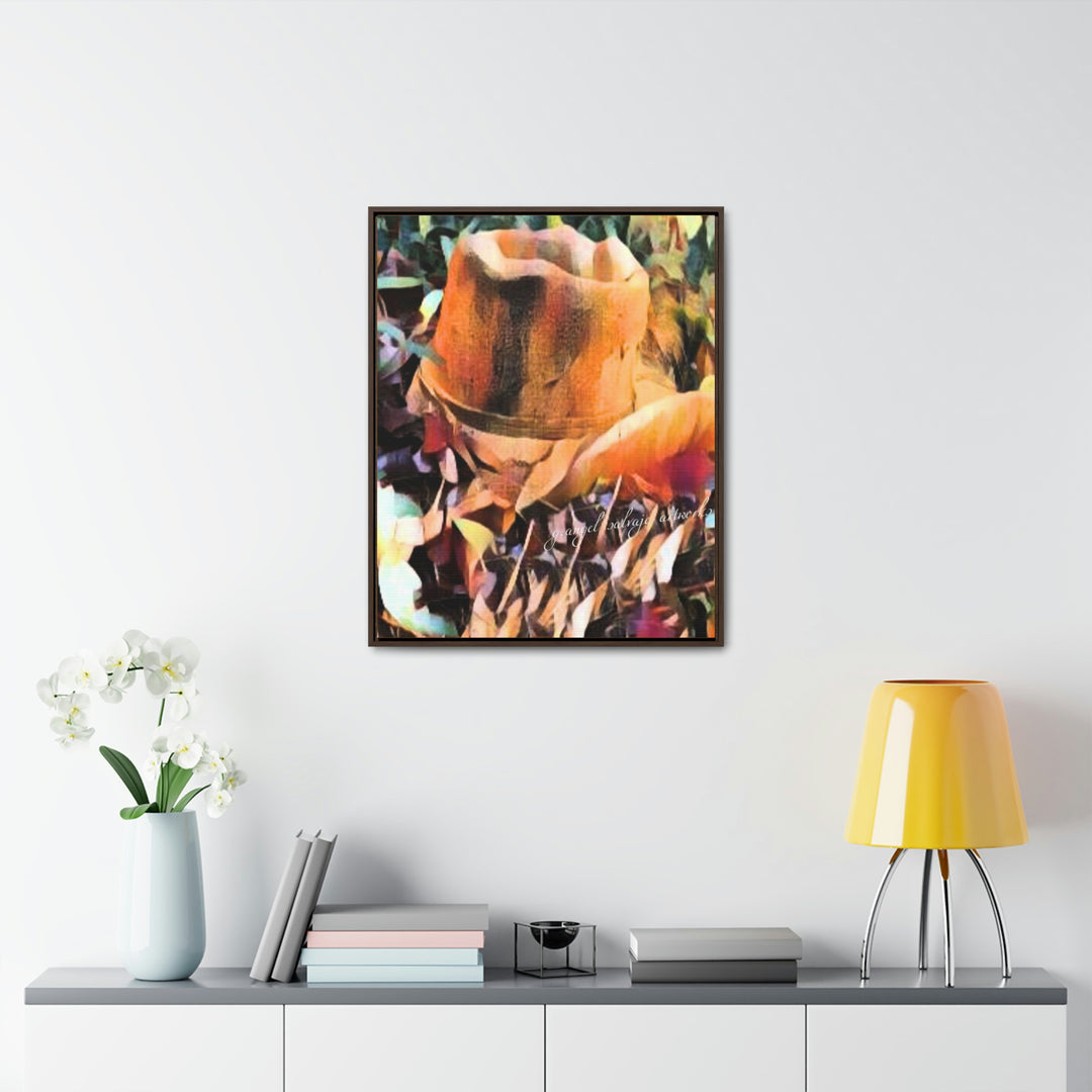 A Man's Hat Gallery Canvas Wraps, Vertical Frame