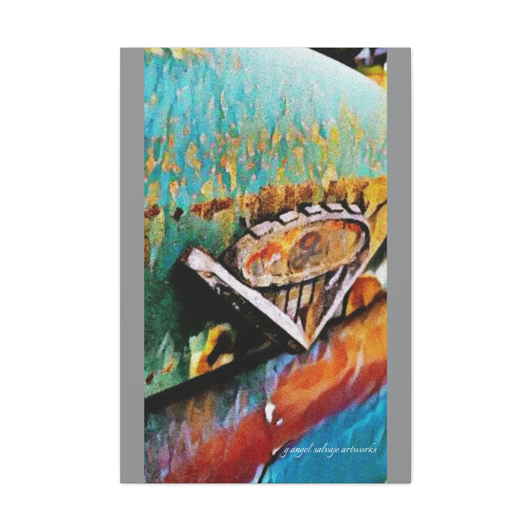 g's '63 V6 emblem on Canvas Gallery Wraps