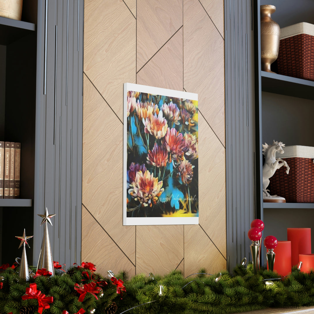 Corinthian Mums Canvas Gallery Wraps