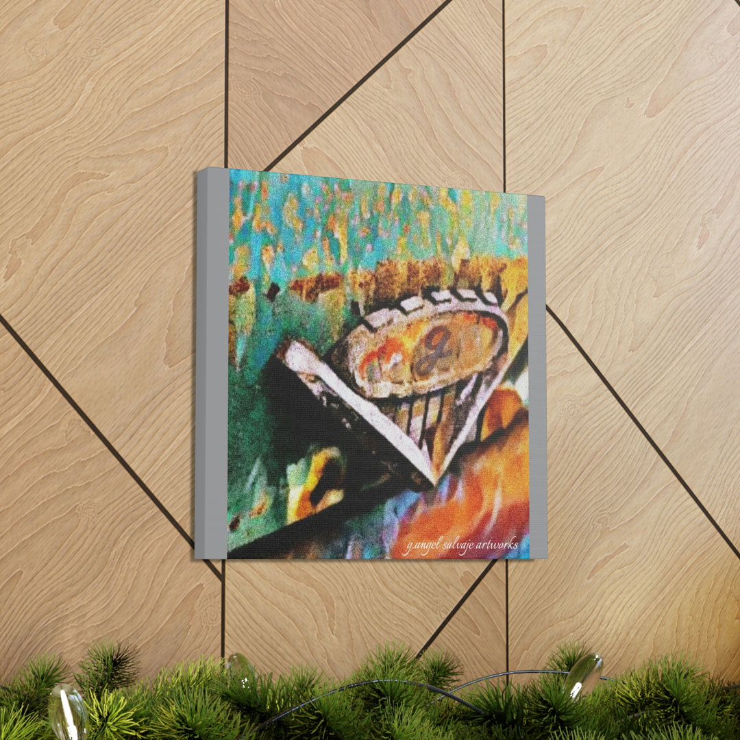 g's '63 V6 emblem on Canvas Gallery Wraps