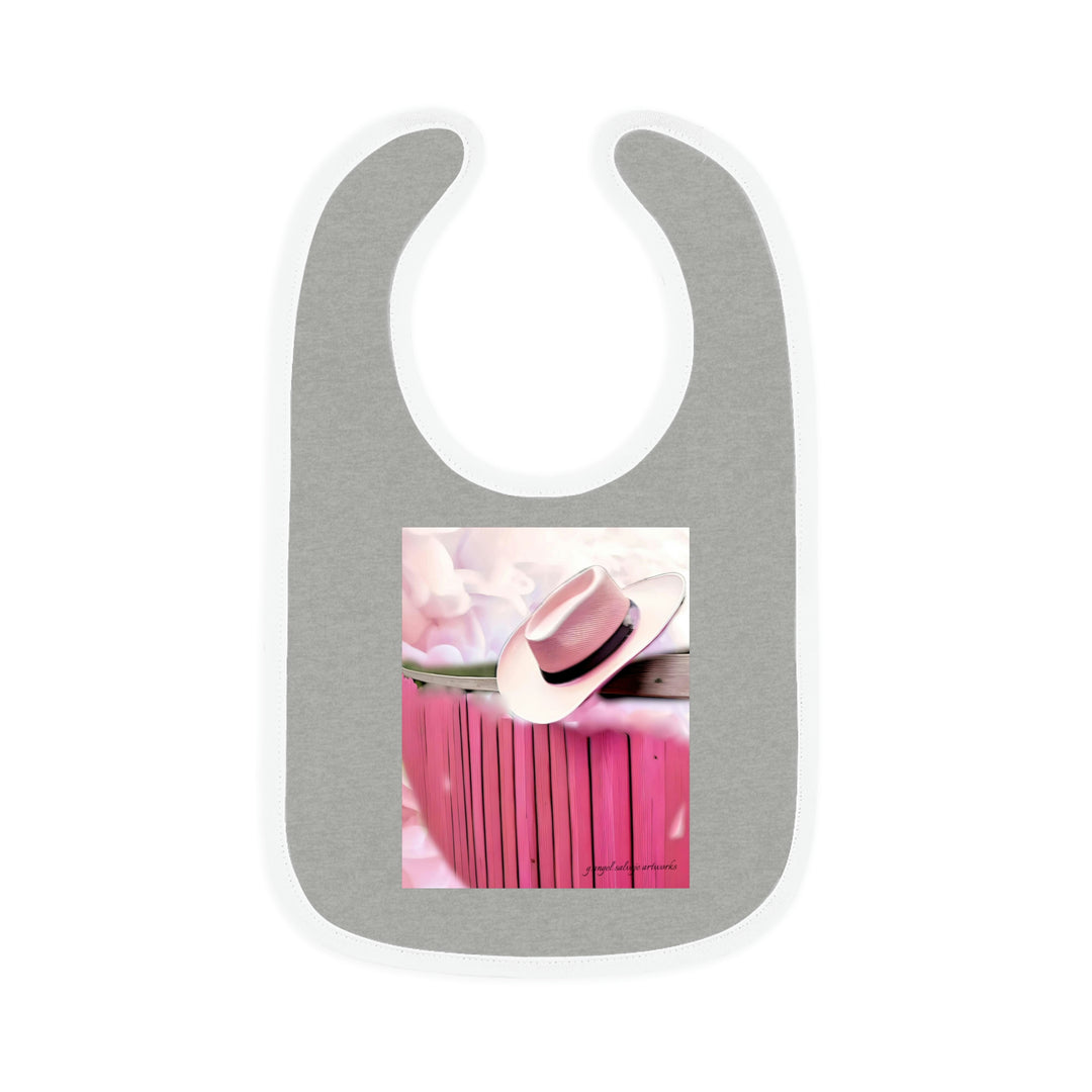 Marielle Inspired Baby Contrast Trim Jersey Bib